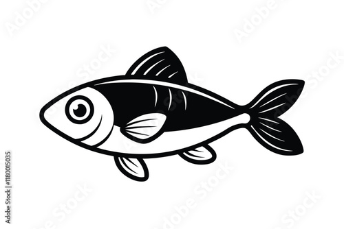 illustration of a  halibut fish