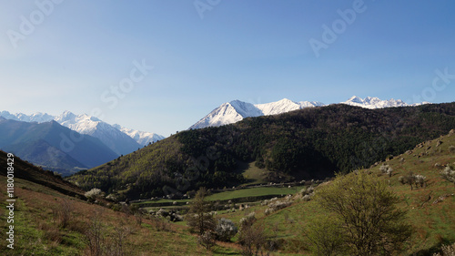 view of the mountains