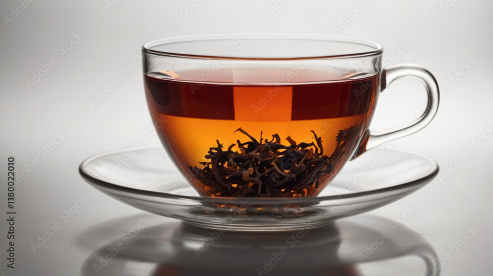 See through cup of Black Tea See through cup of Black Tea