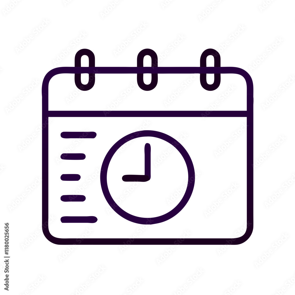 agenda clock icon design agenda clock icon design