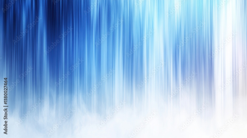 Abstract blue and white vertical motion blur effect on a digital canvas.