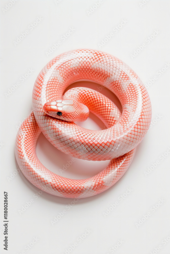 Fototapeta premium Aesthetics Snake, Background, Bright Gentle Snake, Beautiful photo of a reptile, Aesthetics Year of Snakes, Python, Boa Constrictor,