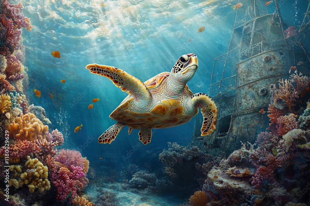 Obraz premium fish in aquarium