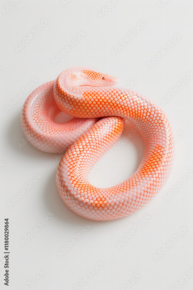 Fototapeta premium Aesthetics Snake, Background, Bright Gentle Snake, Beautiful photo of a reptile, Aesthetics Year of Snakes, Python, Boa Constrictor,