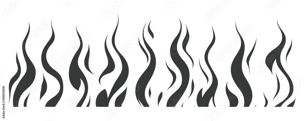 fire flame vector illustration on white background fire flame vector illustration on white background