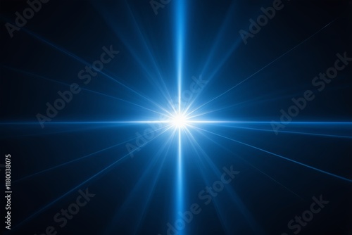arafed image of a bright star shines brightly in the dark