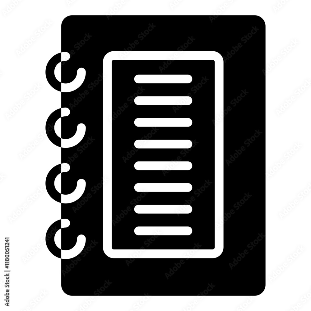 Moleskine Glyph Icon Moleskine Glyph Icon