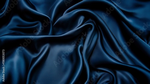 Wallpaper Mural Stunning Dark Blue Silk Fabric Texture - A Luxurious Closeup Torontodigital.ca