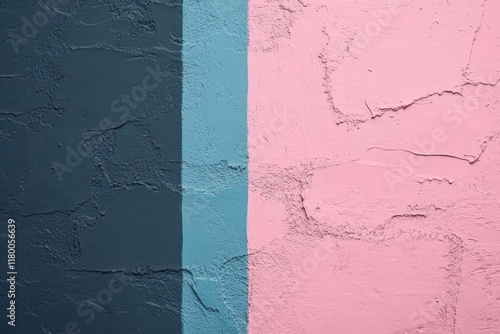 Graffiti remnants and haphazard paint strokes dominate an outdated painted wall, creating an abstract surface. The colors range from drips to flows and sprays