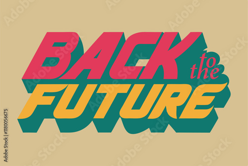 Back to the future typography design