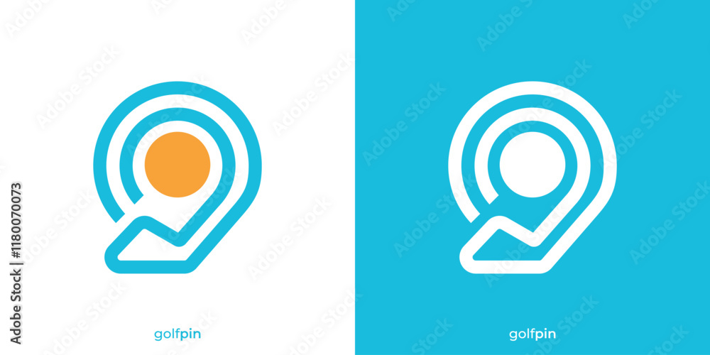 Simple Golf Pin Logo. Golf Stick and Pin Map Point Place Location Icon Graphic. Golf Place Logo Design Template. Simple Golf Pin Logo. Golf Stick and Pin Map Point Place Location Icon Graphic. Golf Place Logo Design Template.