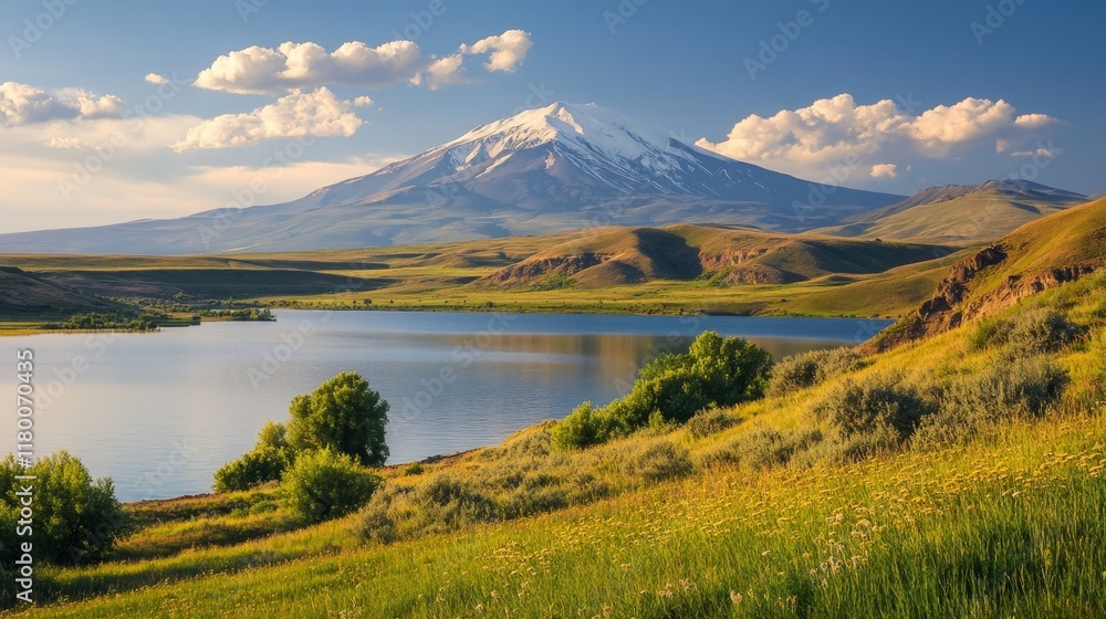 Majestic Mountain Lake Scenery Majestic Mountain Lake Scenery