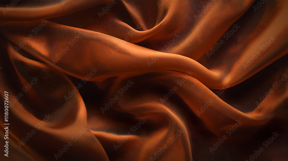 Fototapeta premium Brown texture background of nonwoven fabric. Sunwoven. Illustration