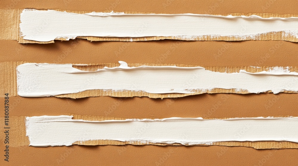 Fototapeta premium Striking Abstract Paint Strokes on a Brown Background