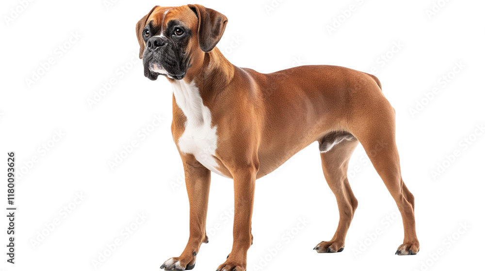 boxer dog isolated on white , transparent
boxer dog isolated on white , transparent