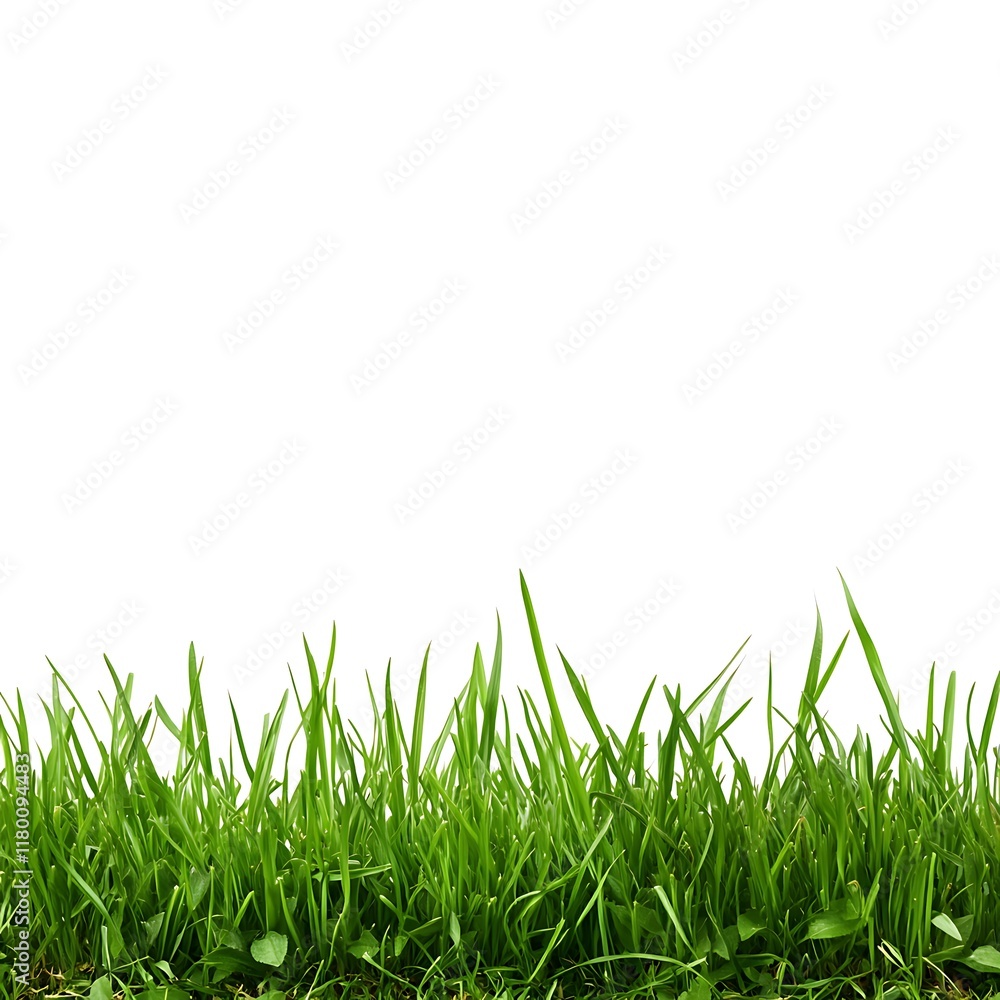 Fresh green grass isolated on white background. Close up. Studio shot. Fresh green grass isolated on white background. Close up. Studio shot.