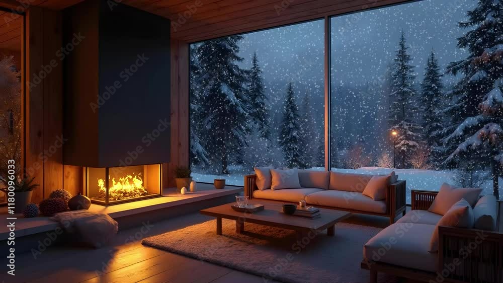 virtual backgrounds loop animation for stream overlay, meditation, smooth jazz or white noise video. cozy lo-fi background, rainfall or snowfall. live wallpaper, 