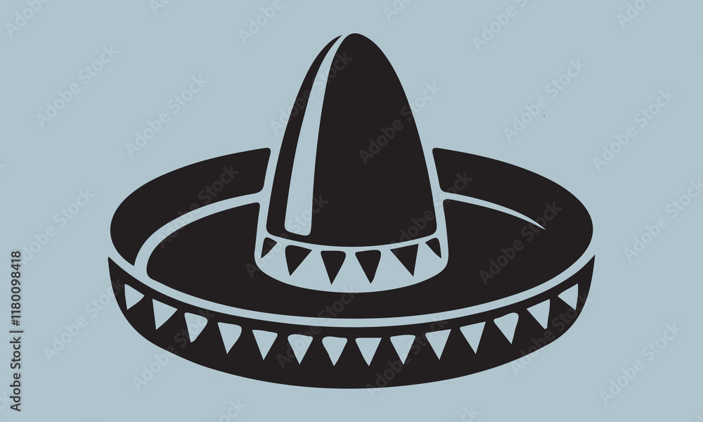 Mexico sombrero hat variations icons set eps10 stock illustration Mexico sombrero hat variations icons set eps10 stock illustration