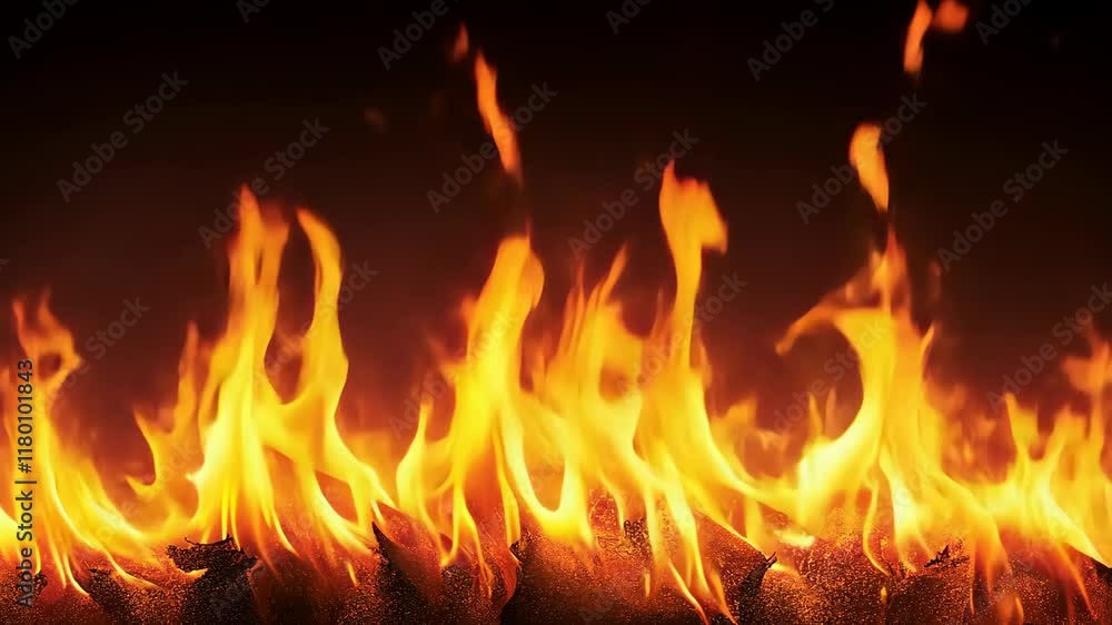 Bright flames dancing in a warm fireplace, creating a cozy atmosphere during a winter night Bright flames dancing in a warm fireplace, creating a cozy atmosphere during a winter night