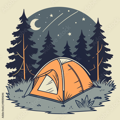 camping in the mountains