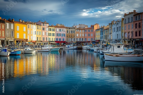 Small fishing harbor Vallon des Auffes with traditional picturesque houses and boats, Marseilles, France