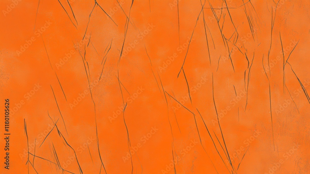 Stunning Orange Abstract Art with Intricate Lines Stunning Orange Abstract Art with Intricate Lines