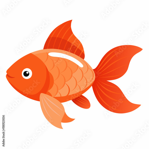 Stunning pearl-scale goldfish vector artwork, perfect for creative projects and design use.