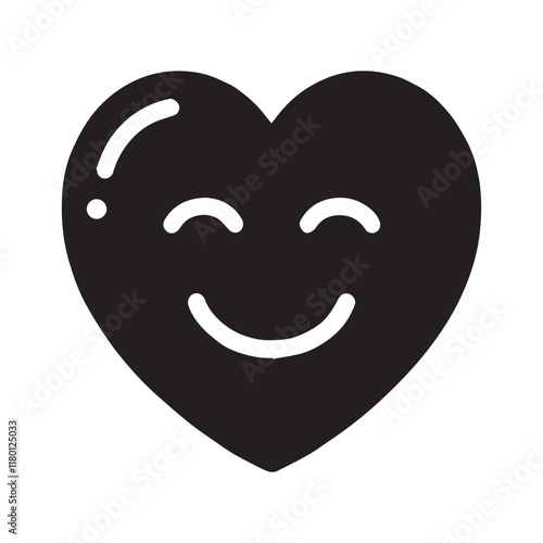 Free Download Valentine's Day, American ball smile funny vector silhouette illustration - GFXLoad