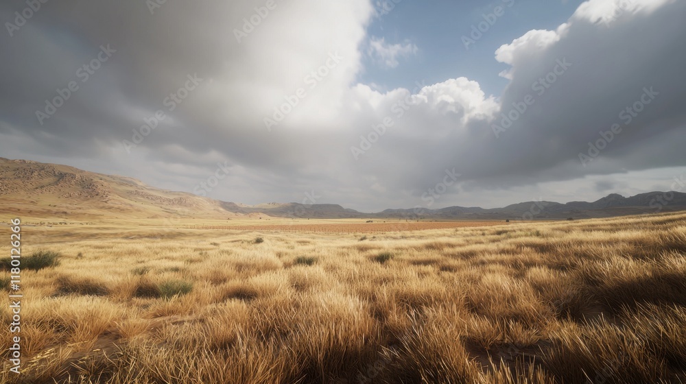 Rainfall revives crops in arid landscape addressing world hunger issues through nourishing nature Rainfall revives crops in arid landscape addressing world hunger issues through nourishing nature