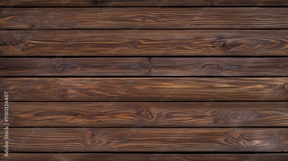 Fototapeta premium Dark Brown Wooden Planks Background Texture