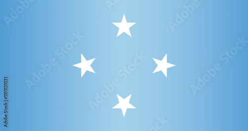 National flag of Micronesia. Vector element