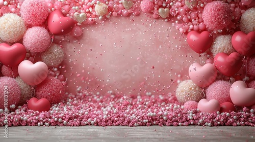Pink Valentine's Day Background 