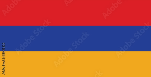 Armenian flag. National flag of Armenia. Armenia flag state symbol isolated on background. the Republic of Armenia. Illustration banner with realistic state flag.