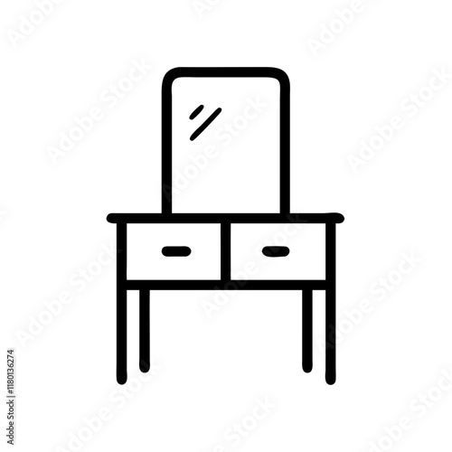 dressing table icon design