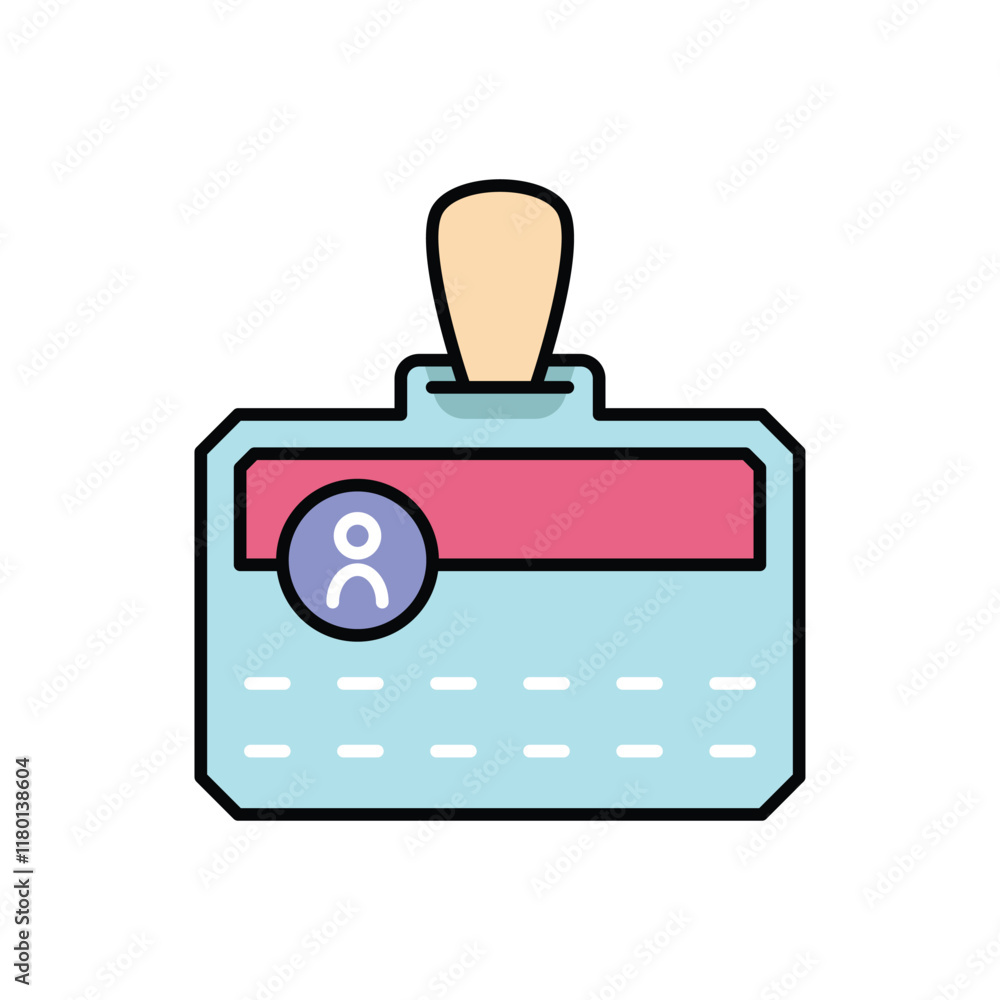 Id Card vector icon Id Card vector icon