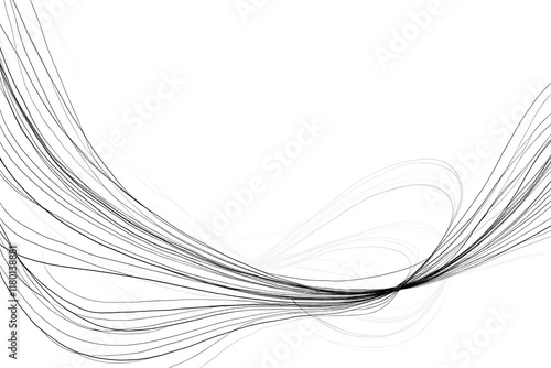 Wallpaper Mural Abstract line art background vector. Minimalist pencil hand drawn contour doodle scribble curve lines style background. Design illustration for fabric, print, cover, banner, decoration, wallpaper Torontodigital.ca