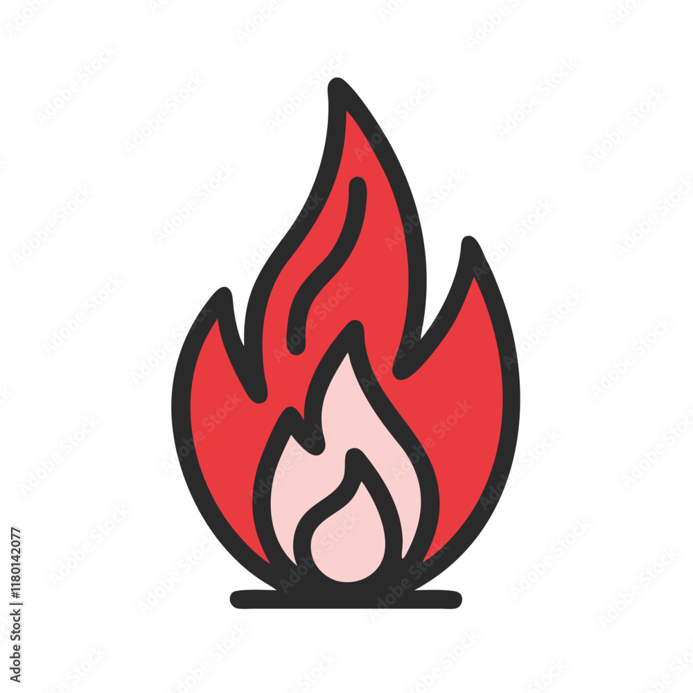 Fototapeta premium flame icon design