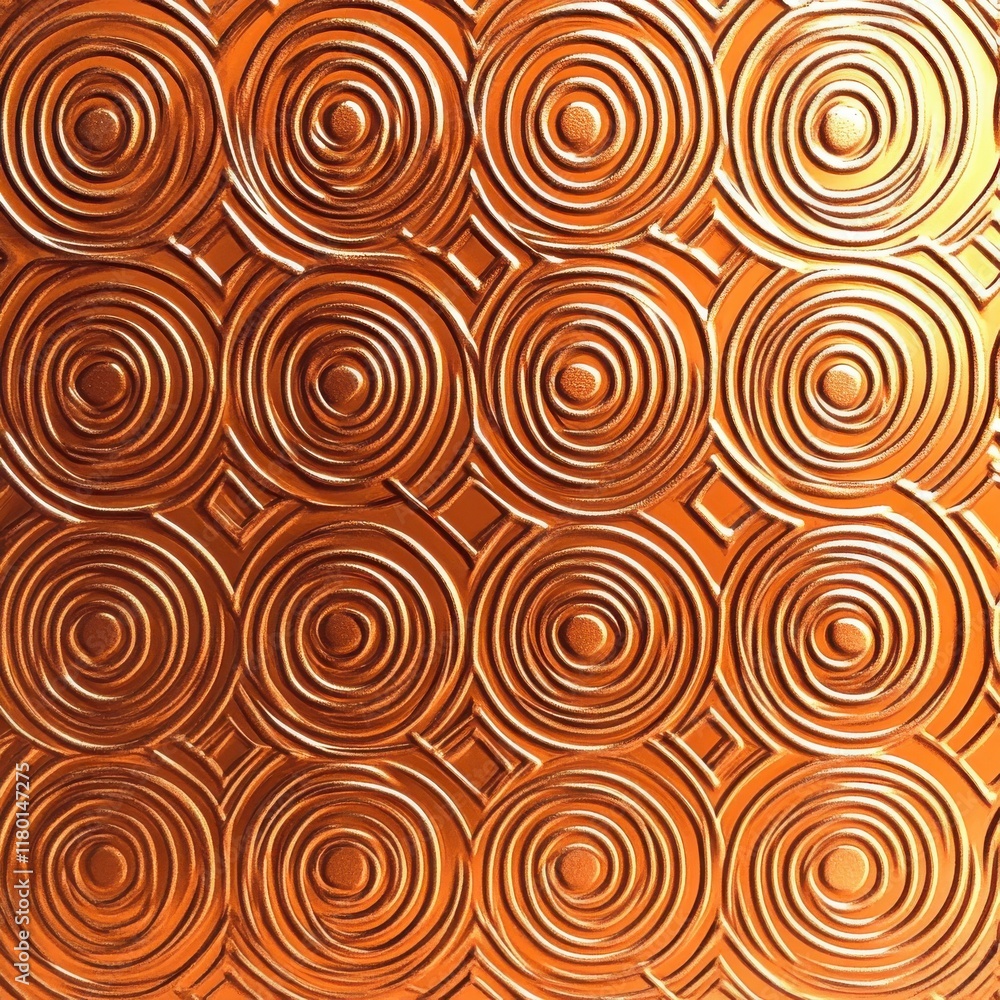Golden Embossed Circles: A Stunning Geometric Design Golden Embossed Circles: A Stunning Geometric Design