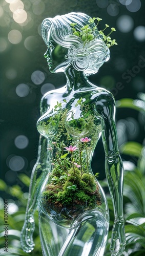 Plakat w ramie Translucent Garden