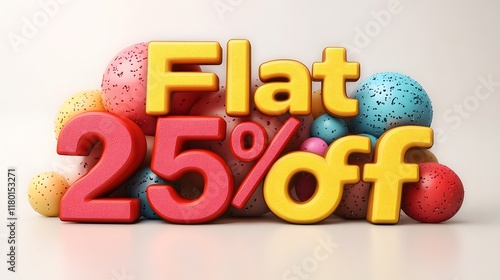 Vibrant 3D Flat 25% Off, 3D 