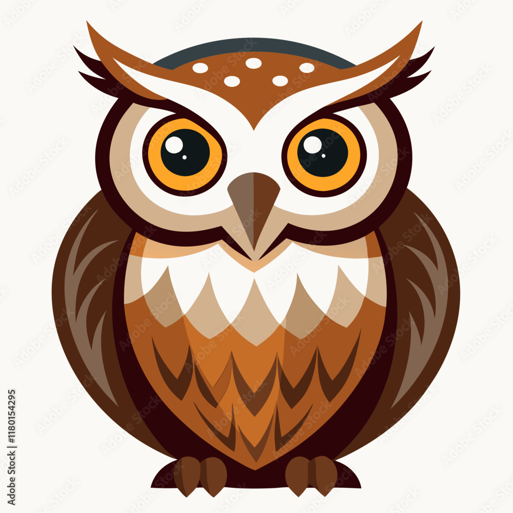 Minimalist White Owl Minimalist White Owl