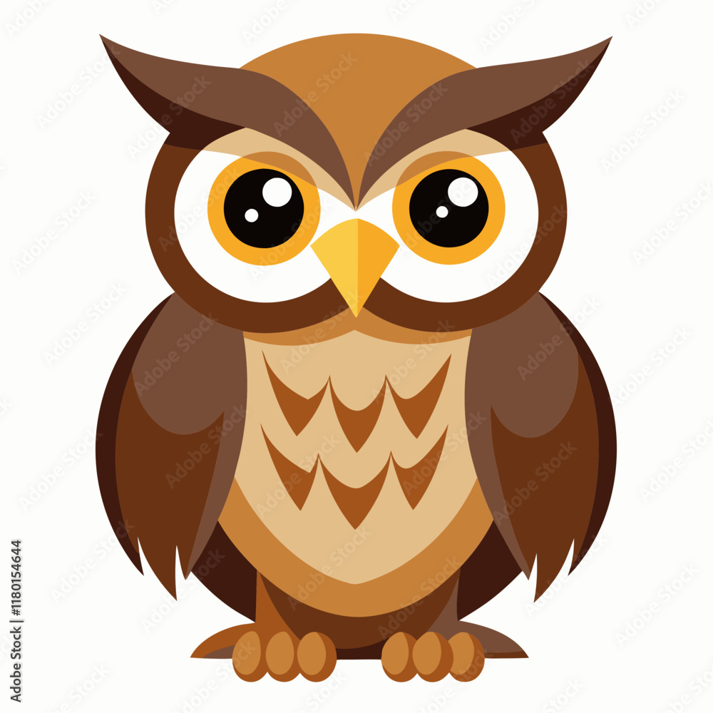 Minimalist White Owl Minimalist White Owl