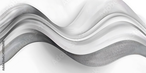 Abstract White Smoke on Black Background
