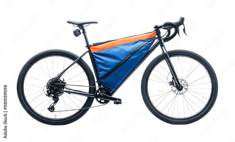 Waterproof Cycling Frame Bag for Essentials - Isolated on White Background Waterproof Cycling Frame Bag for Essentials - Isolated on White Background