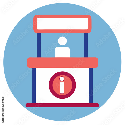 information stand icon design