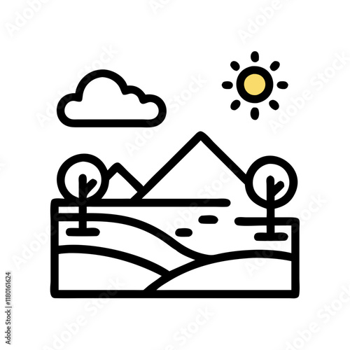 landscape icon design