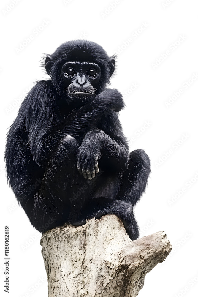 Fototapeta premium Animal, Spider Monkey, Amazon Rainforest, Nature, Art, Image, with Transparent Background PNG, for Stickers, T-Shirt Print, Cap, Mug, Flip Flops, Mousepad, Transparent PNG