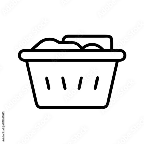 laundry basket icon design