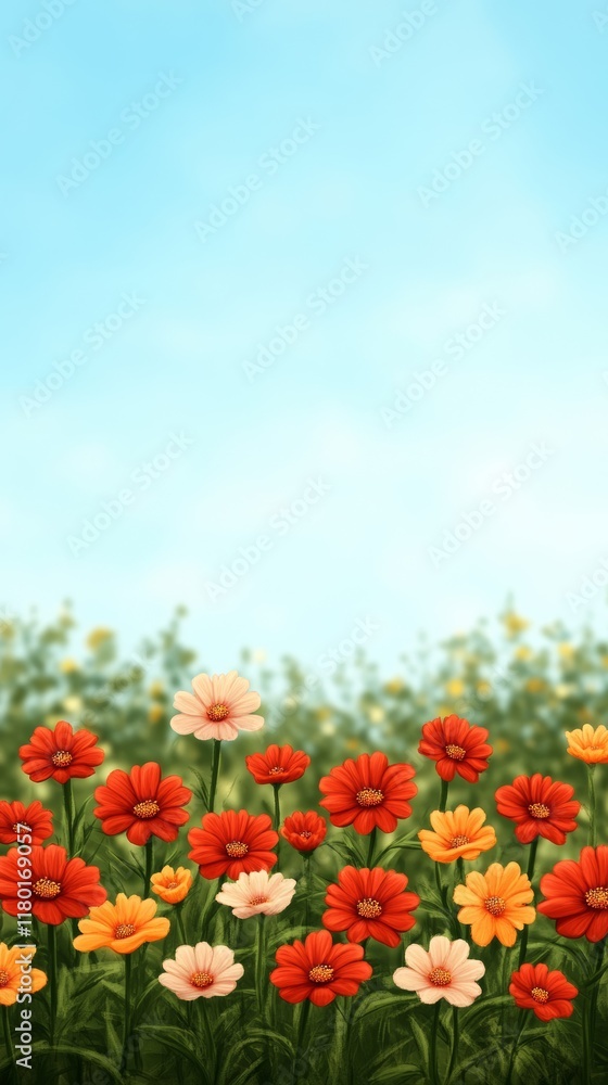 A spring sunrise background with a dewy meadow vibrant flowers and warm sunlight breaking over the horizon creating a peaceful glow A spring sunrise background with a dewy meadow vibrant flowers and warm sunlight breaking over the horizon creating a peaceful glow