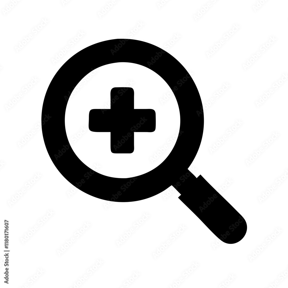 medical magnifier icon design medical magnifier icon design